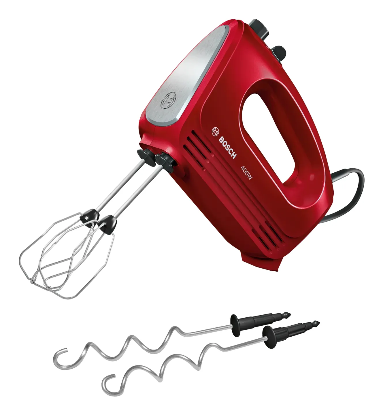 Bosch CleverMixx MFQ2420R 400 W -s&auml;hk&ouml;vatkain, punainen, ruostumaton ter&auml;s