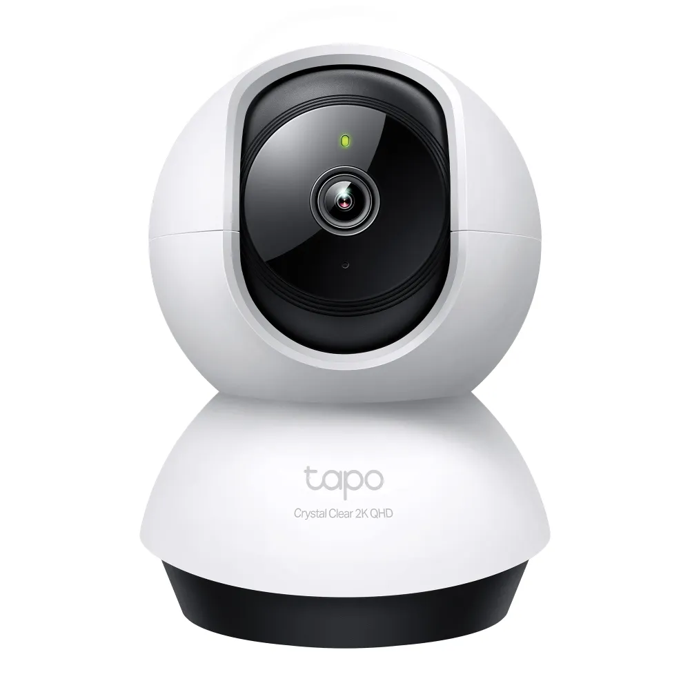 TP-Link Tapo C220 - Indoor Pan/Tilt Wi-Fi Security Camera, White/Black