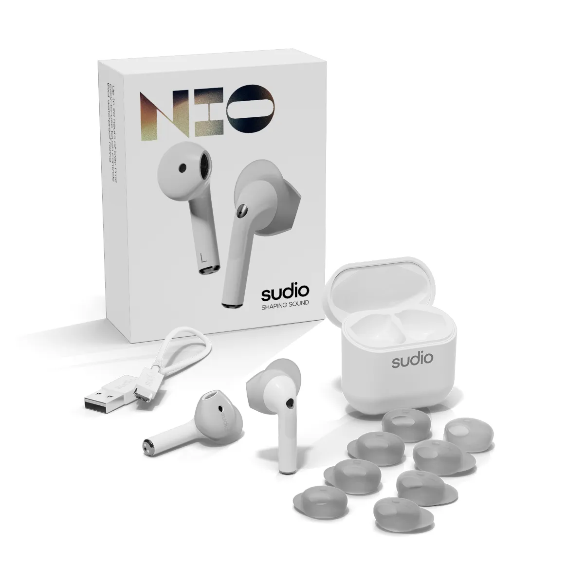 Sudio Nio True Wireless - wireless earbuds, white