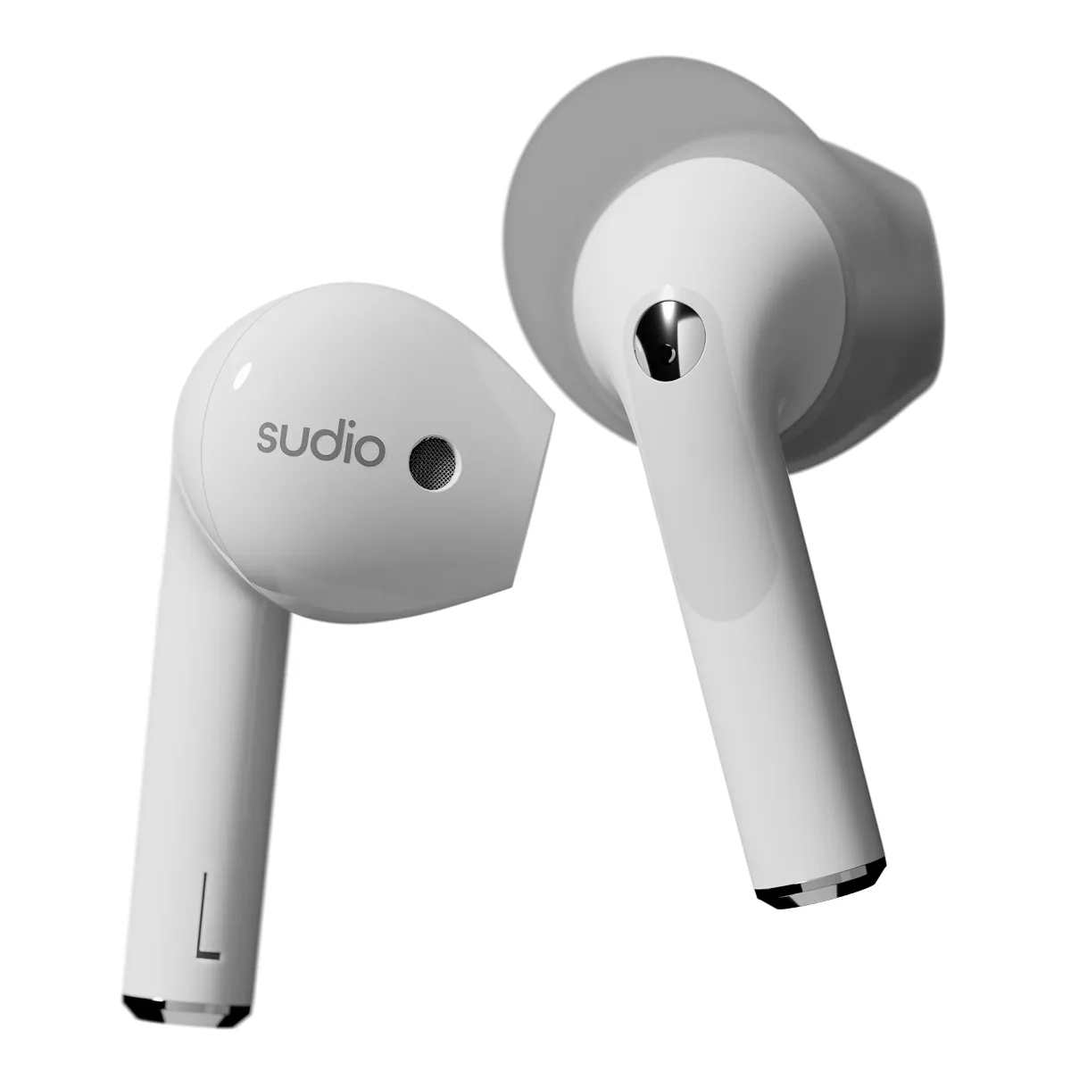 Sudio Nio True Wireless - tr&aring;dl&ouml;s in-ear h&ouml;rlurar, vit