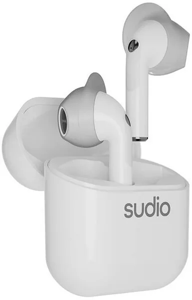 Sudio Nio True Wireless - tr&aring;dl&ouml;s in-ear h&ouml;rlurar, vit