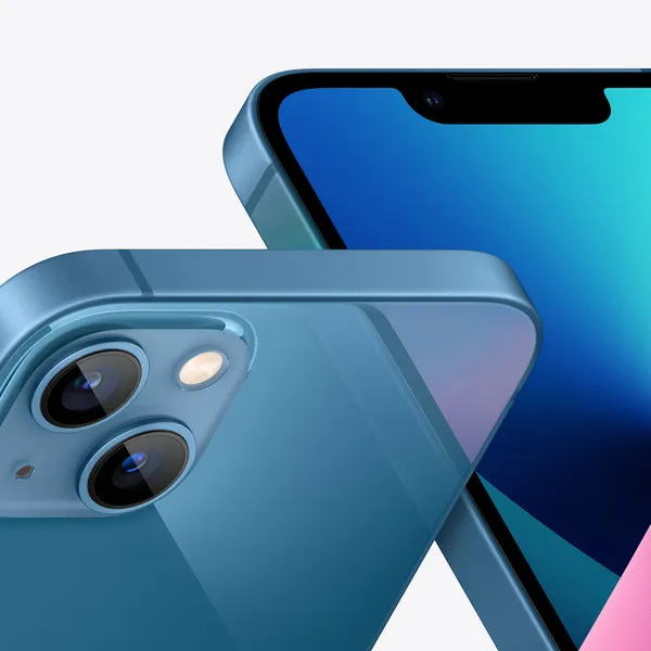 Kunnostettu iPhone 13 mini 128 Gt -puhelin, Sininen (Tyydyttävä kunto)