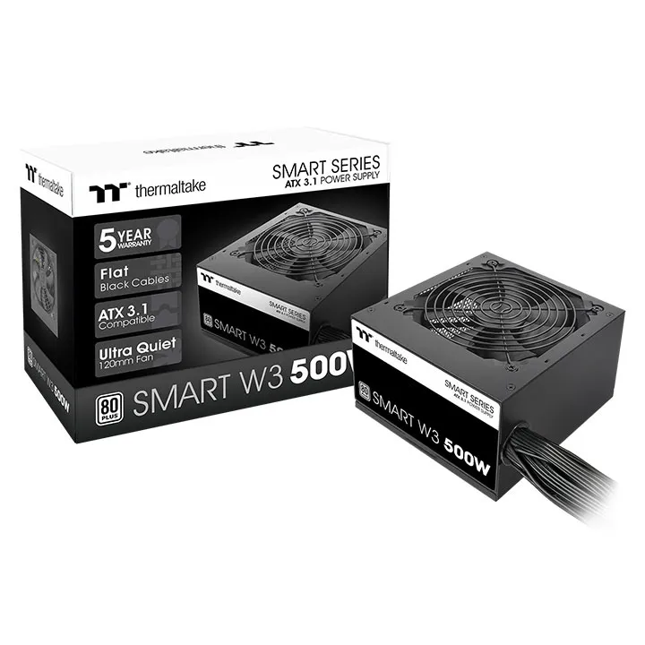 Thermaltake SMART W3 500W - PSU, 80 Plus White
