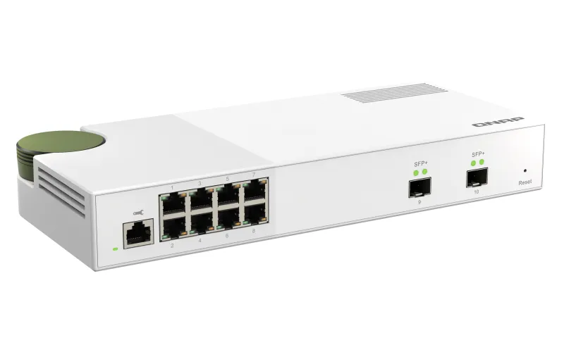 QNAP QSW-M2108-2S Switch 4GB 8 port 2,5Gbps 2 port 10Gbps SFP+