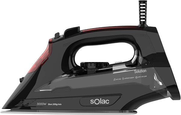SOLAC S91870600 Steam Iron, 220W, 0.29L, Black