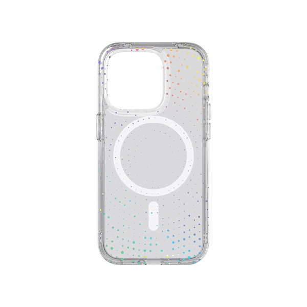 Tech21 Evo Sparkle MagSafe, iPhone 14 - Case, Transparent
