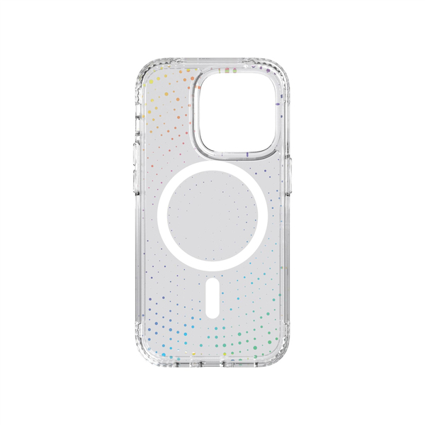 Tech21 Evo Sparkle MagSafe, iPhone 14 - Case, Transparent