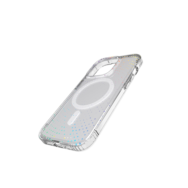 Tech21 Evo Sparkle MagSafe, iPhone 14 - Case, Transparent