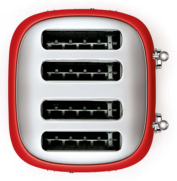 Smeg 50's Style -  brödrost, 4 skivor,  Röd
