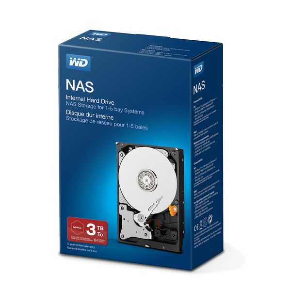 Western Digital 3TB, 3.5", SATA, 5400rpm, 64MB - HDD-levy