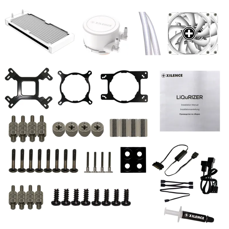 Xilence LiQuRizer LQ240.W.ARGB 240mm ARGB Liquid Cooler, White