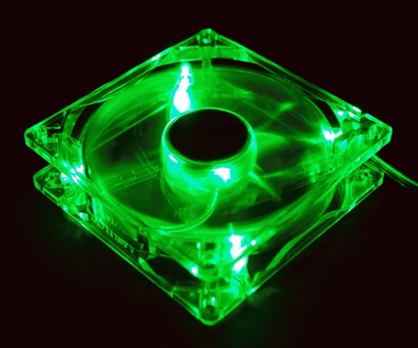 Zalman 80mm LED fan - Green