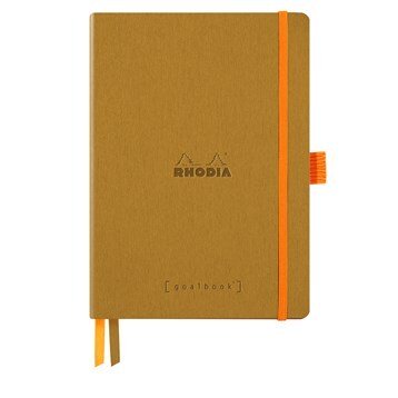 Rhodia Goalbook soft gold A5 dot ivory