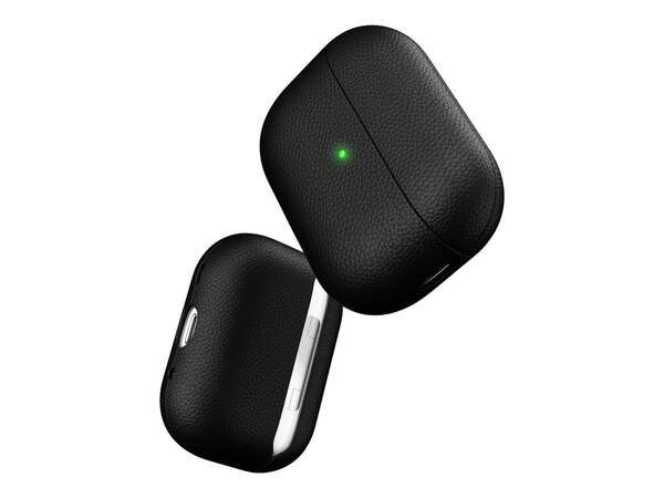 Artisan Series Leather Case f&ouml;r Airpods Pro 2 - Svart