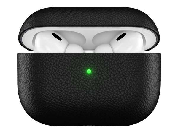Artisan Series Leather Case f&ouml;r Airpods Pro 2 - Svart