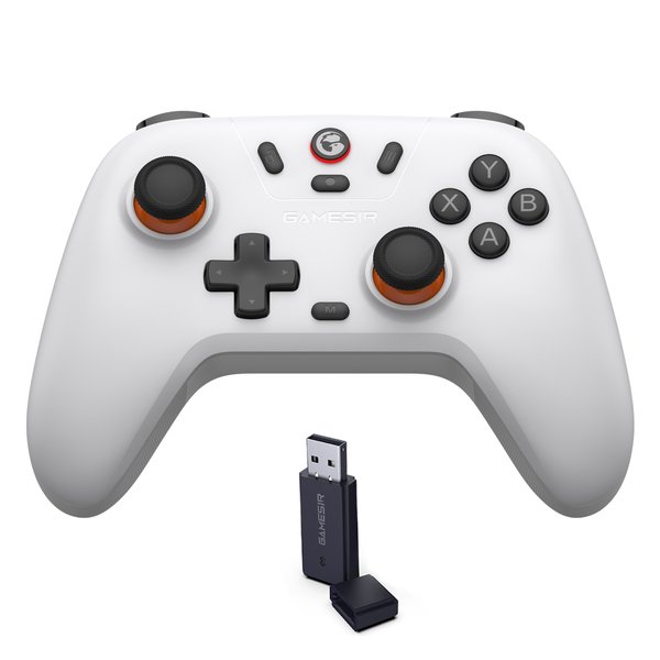 GameSir Nova Lite Multiplatform Gamepad - tr&aring;dl&ouml;s controller, vit (Hall-Effect Sticks)