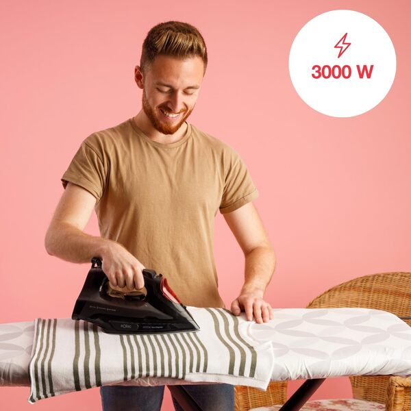 SOLAC S91870600 Steam Iron, 220W, 0.29L, Black