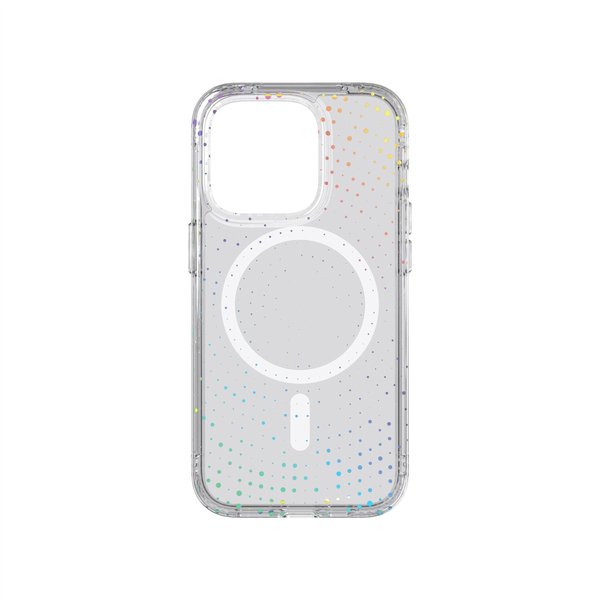 Tech21 Evo Sparkle MagSafe, iPhone 14 - fodral, Transparent