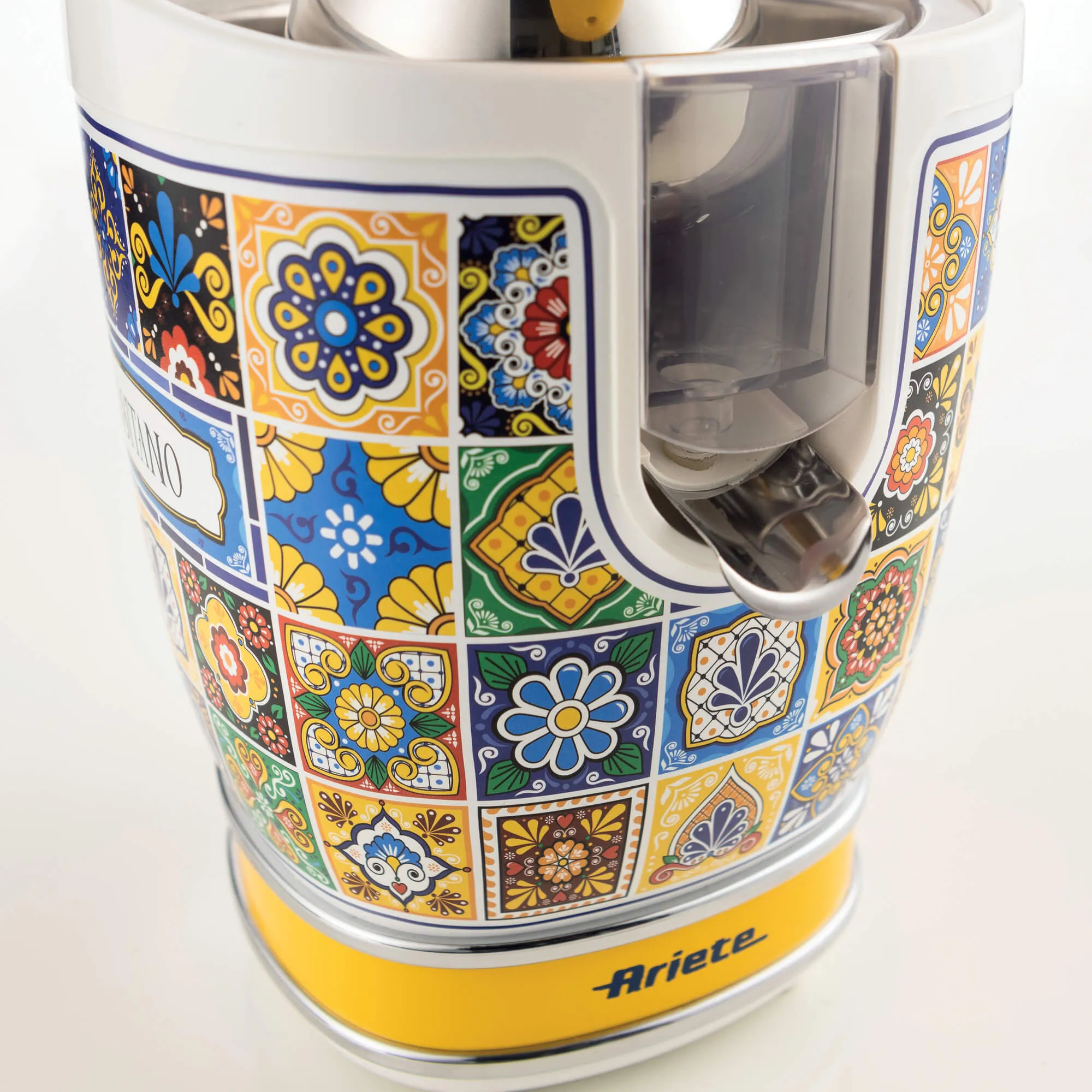 Ariete Positano 0413PO s&auml;hk&ouml;inen sitruspuristin, 85 wattia, 0,6 litraa, sininen/keltainen