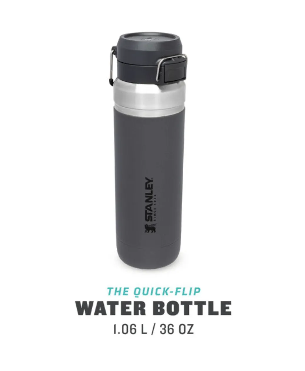 Stanley Quick Flip Water Bottle 1,06 L Charcoal