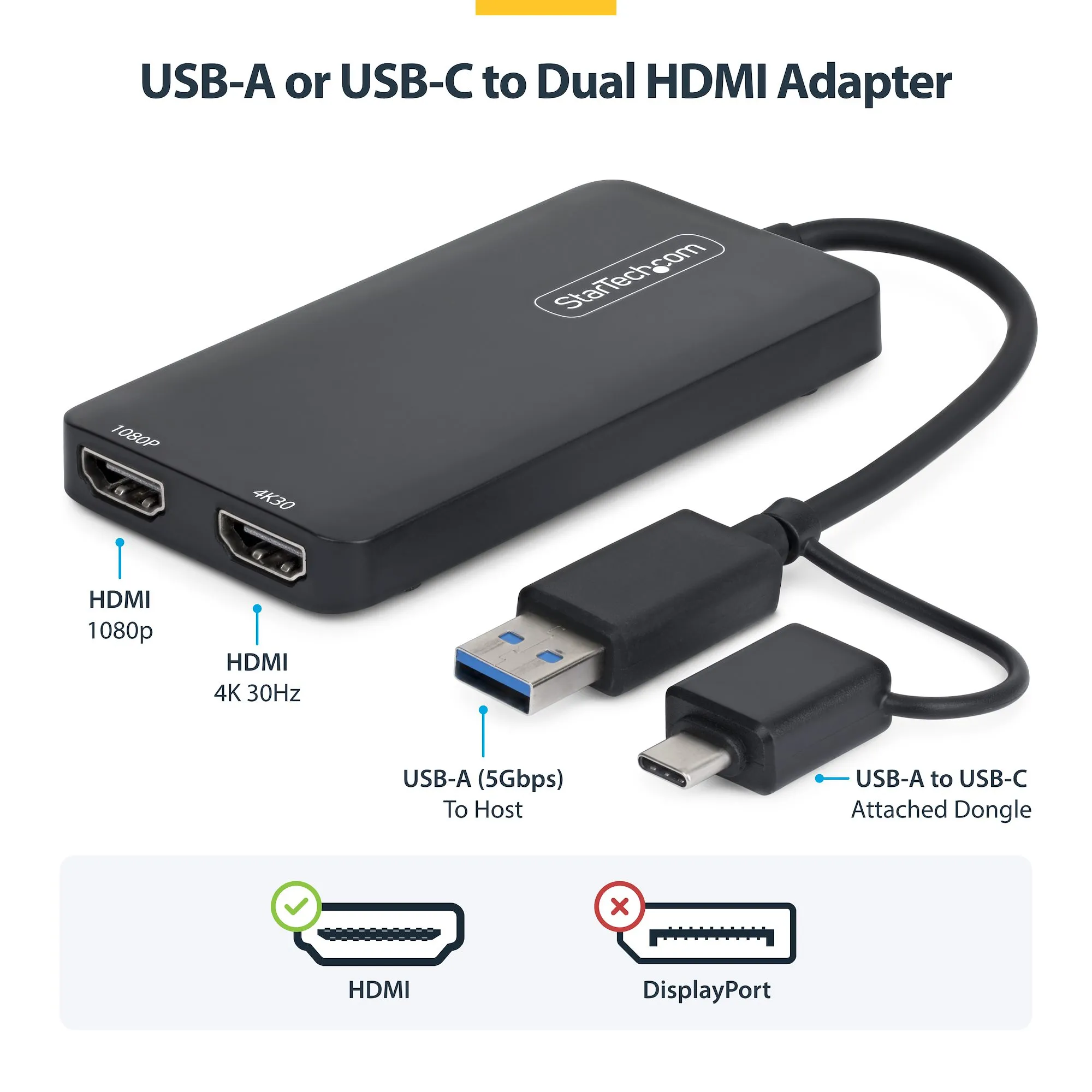 StarTech 107B-USB-HDMI-2 - Videoadapteri