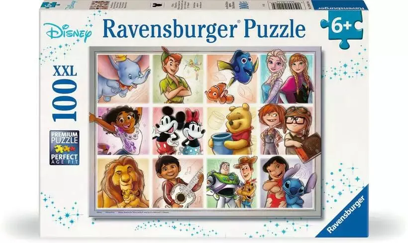 Ravensburger Disney Multicharacter - puzzle, 100 pcs