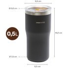 Fiskars On-the-Go termosmugg 0,5 liter svart