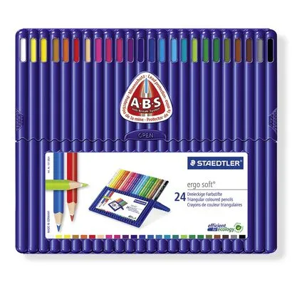 Coloured pencil Ergosoft ass (24)