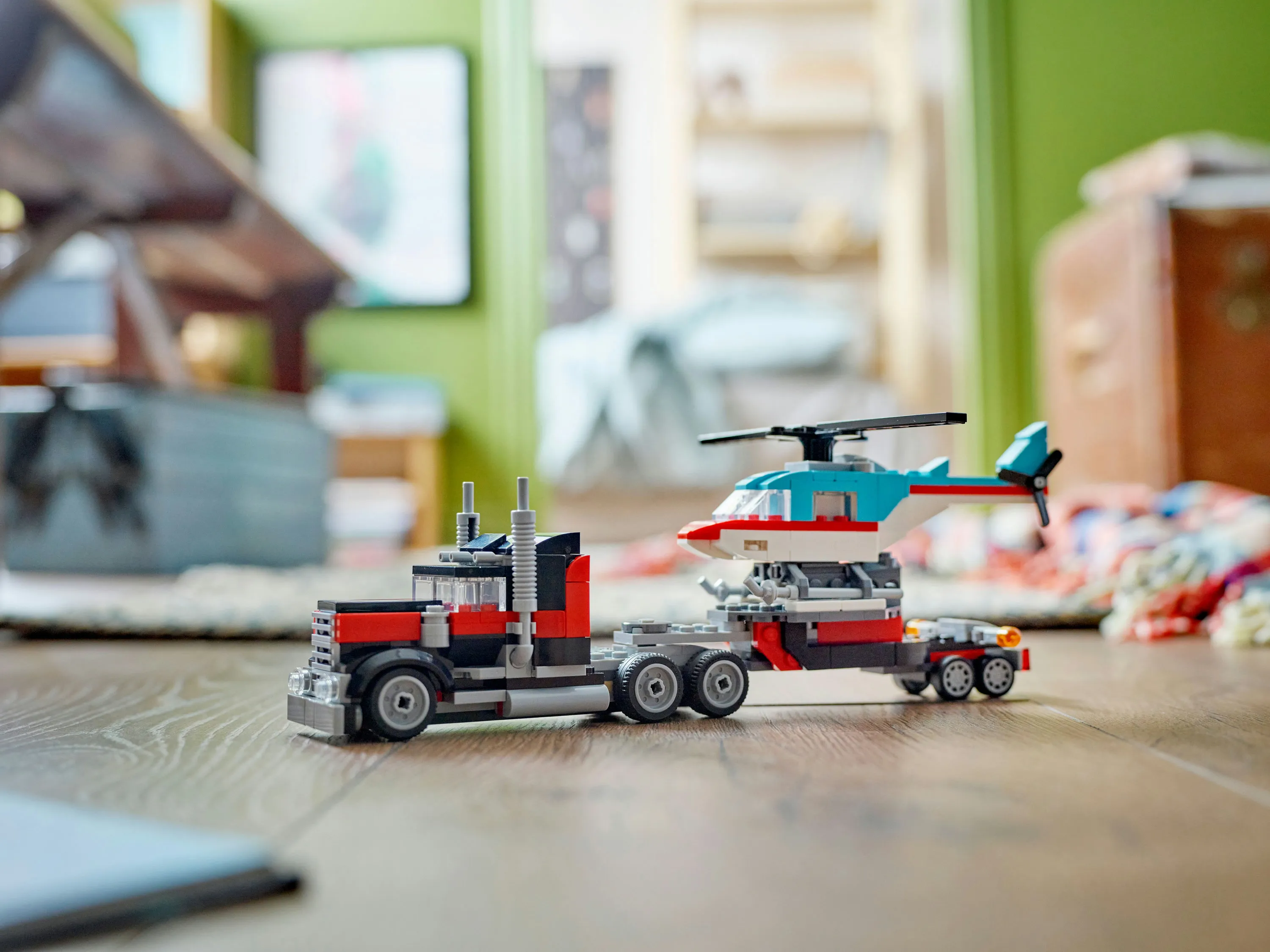 LEGO Creator Lava Car and Helicopter 31146