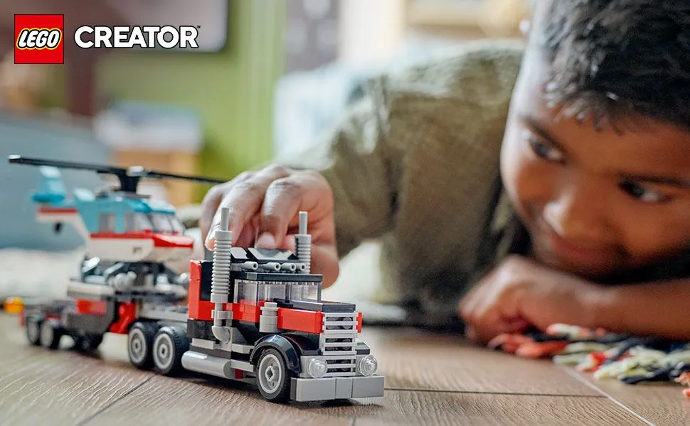 LEGO Creator Lava Car and Helicopter 31146