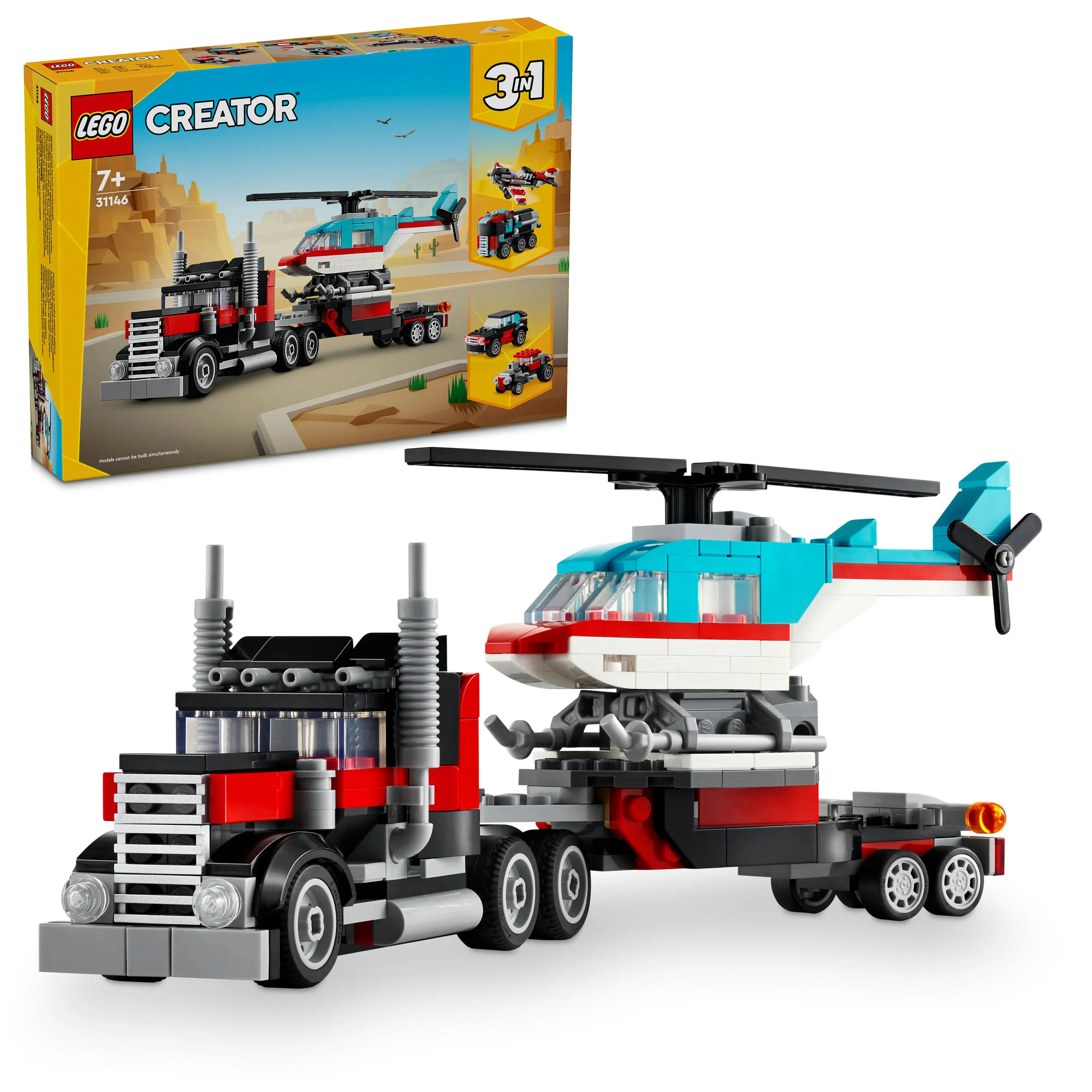 LEGO Creator Lava Car and Helicopter 31146
