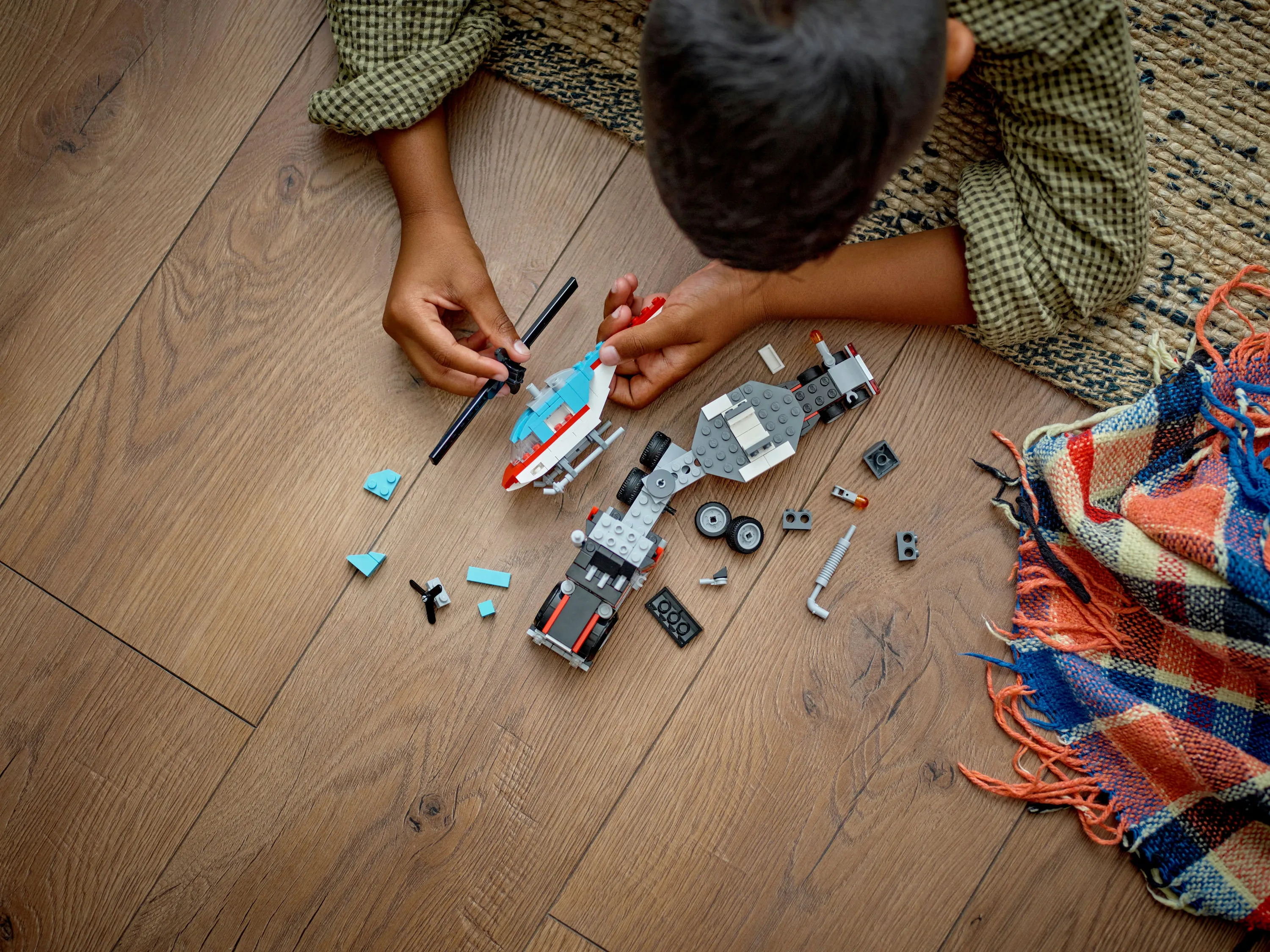 LEGO Creator Lava Car and Helicopter 31146