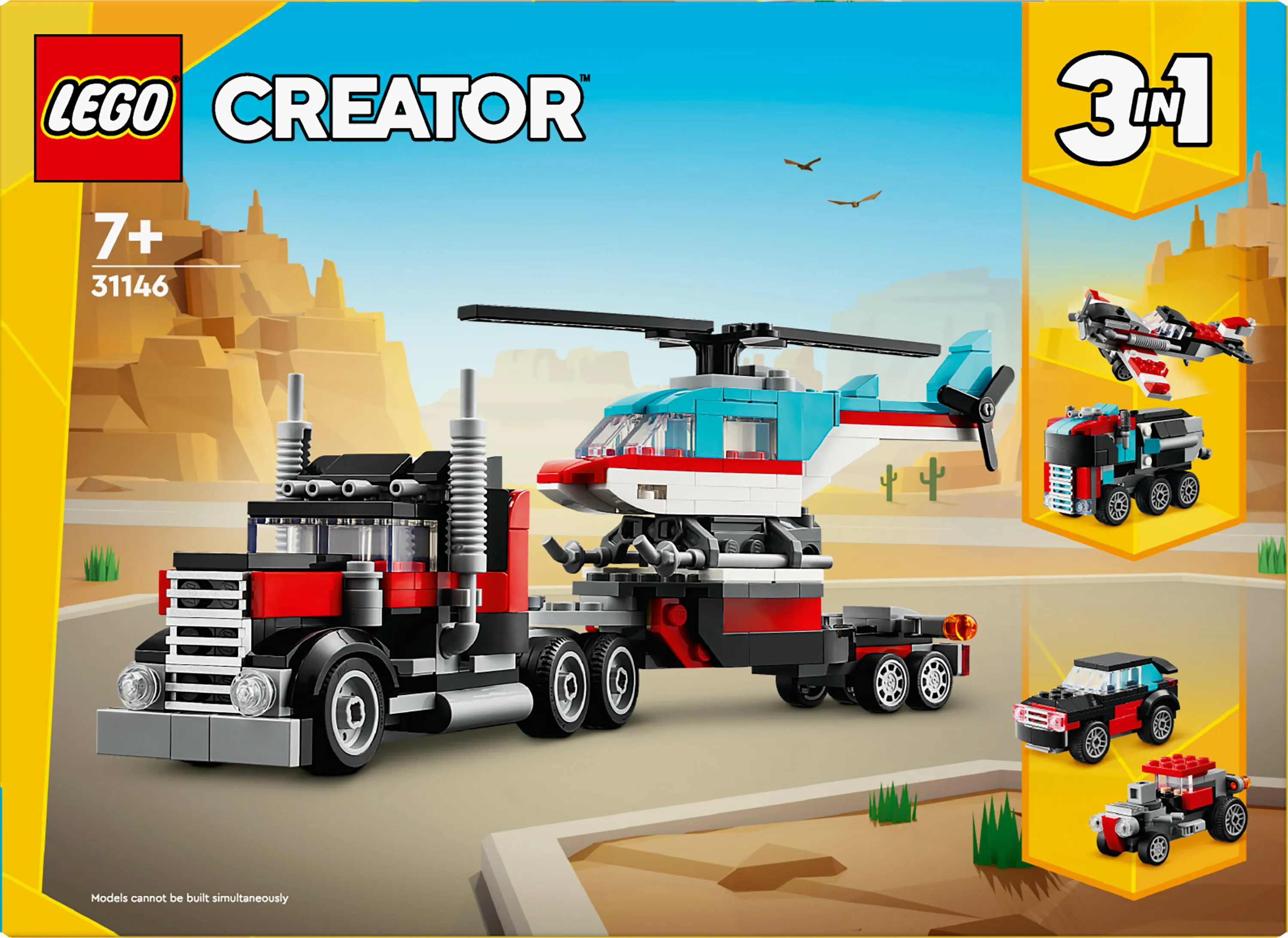 LEGO Creator Lava Car and Helicopter 31146