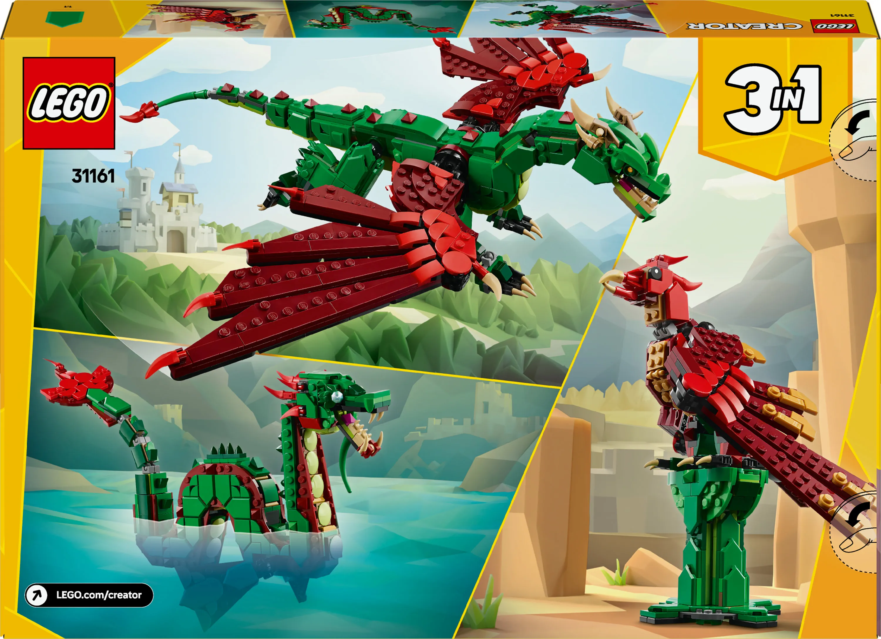 LEGO Creator 3in1 Medieval Dragon 31161