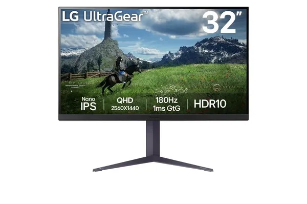 LG 32" UltraGear 32GS85Q QHD, Nano IPS -pelinäyttö