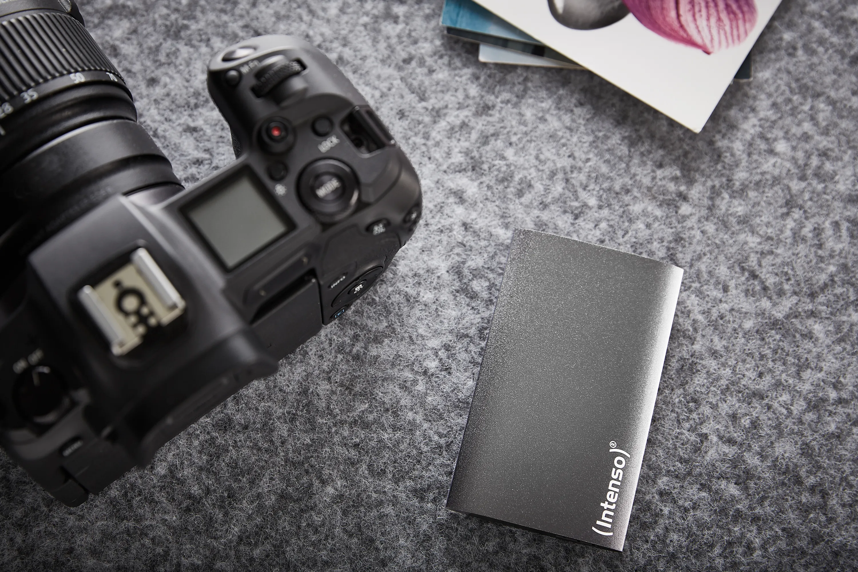 Intenso Premium Edition 128GB External SSD with USB 3.2 Gen 1 (USB-C), Portable, Shock Resistant, Anthracite