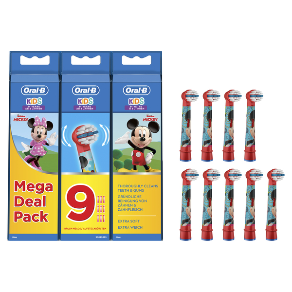 Oral-B Kids Mickey - brush head, 9pcs