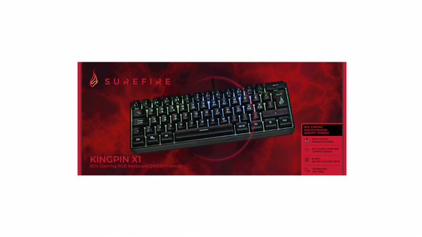 Surefire KingPin X1  -pelin&auml;pp&auml;imist&ouml;, Musta