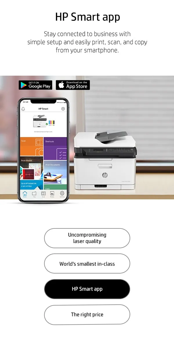HP Color Laser MFP 179fnw printer