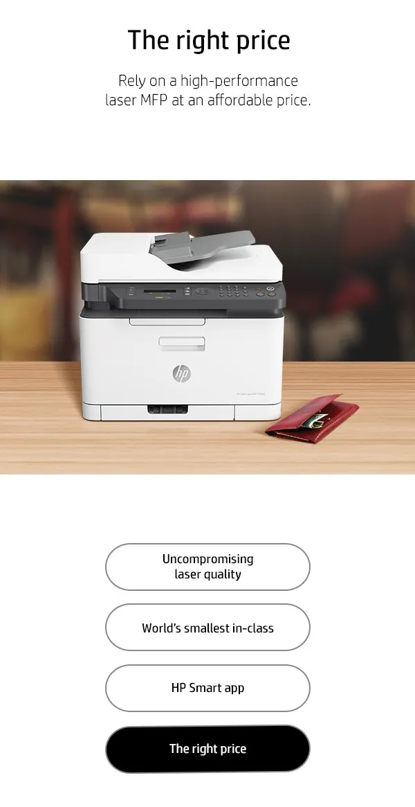 HP Color Laser MFP 179fnw printer
