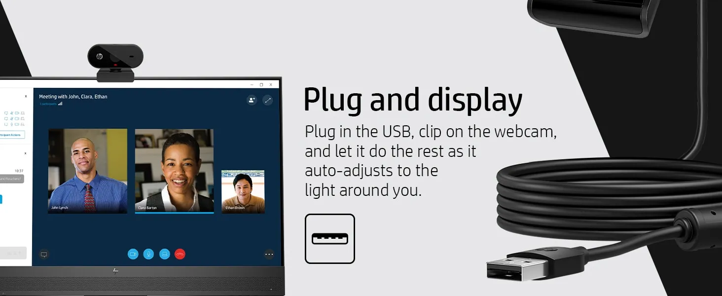 HP 325 Full HD - webcam, black