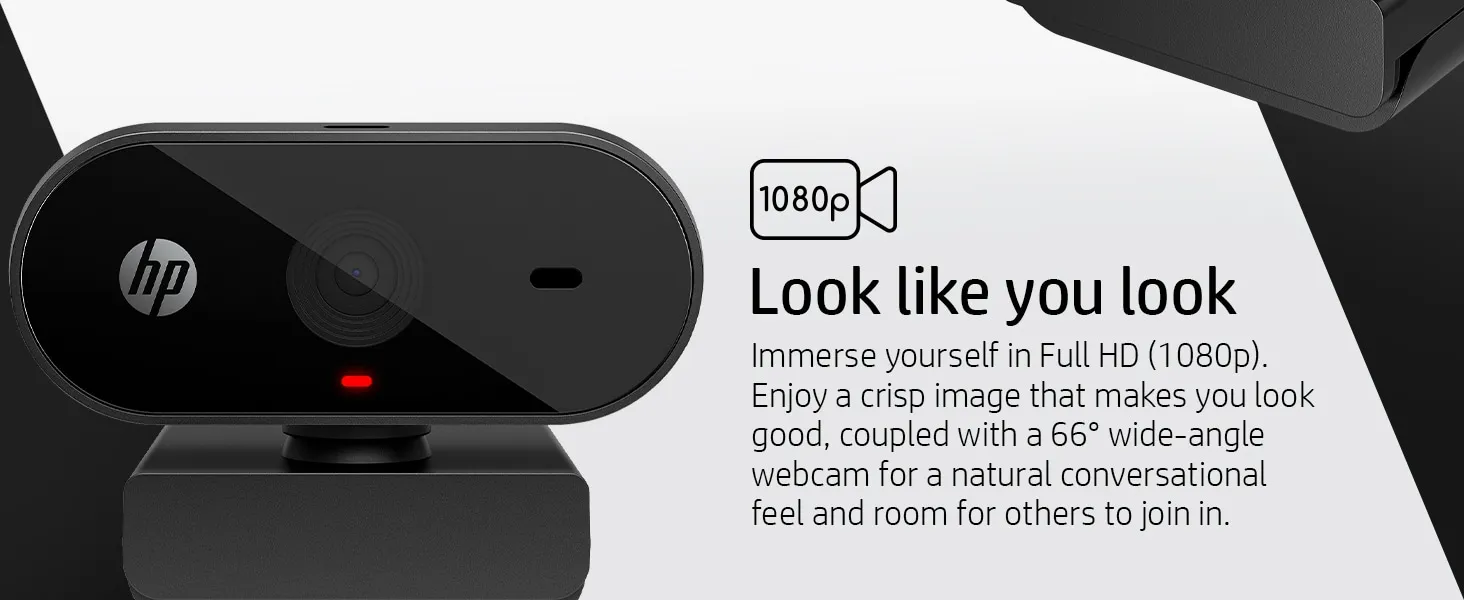 HP 325 Full HD - webcam, black