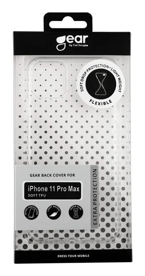 GEAR TPU, iPhone 11 Pro Max - fodral, Transparent