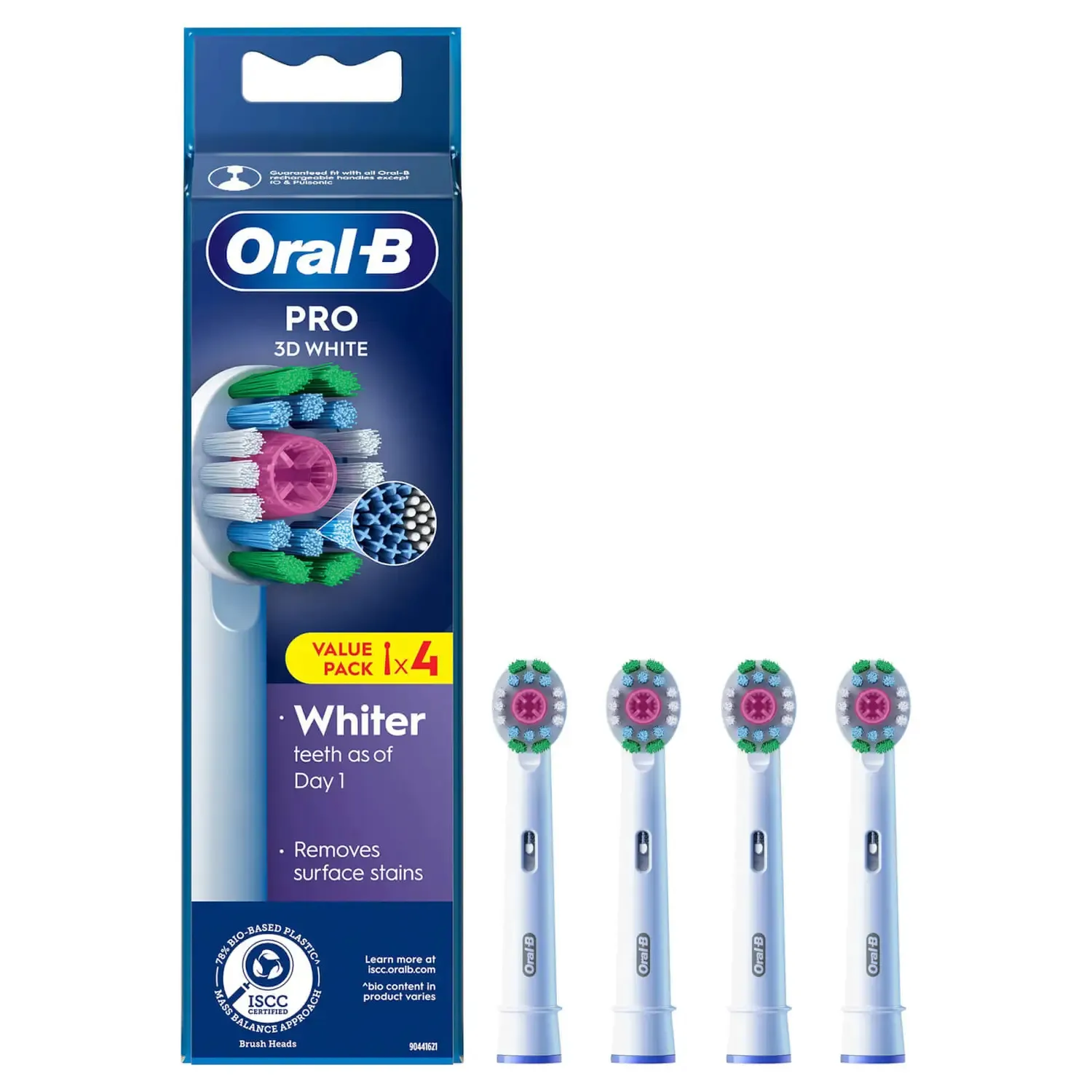 Oral-B 3D White Utbytesborsthuvuden, CleanMaximiser, 4-pack Oral-B 3D White Utbytesborsthuvuden, CleanMaximiser, 4-pack