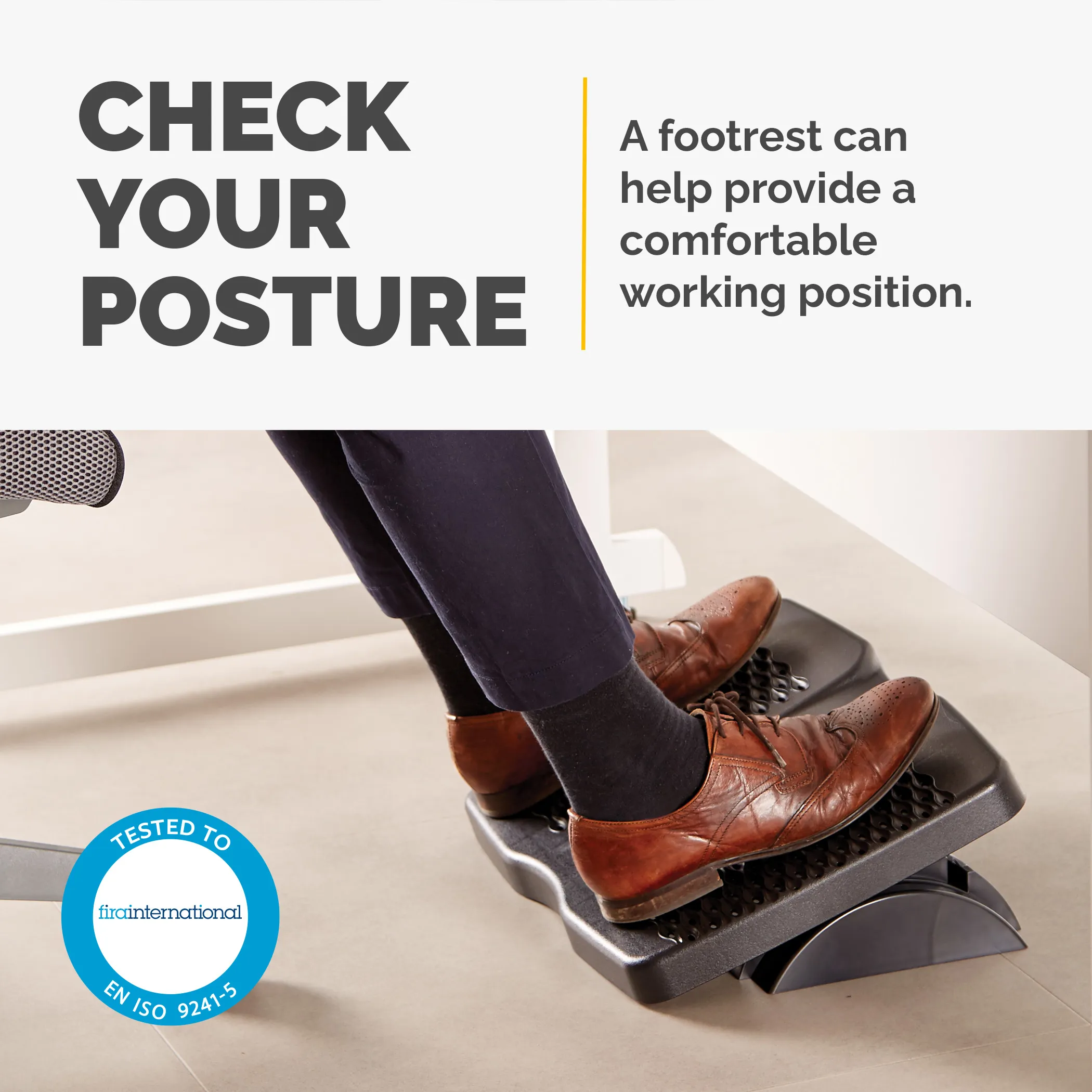 FELLOWES Chair Foot Support Refresh