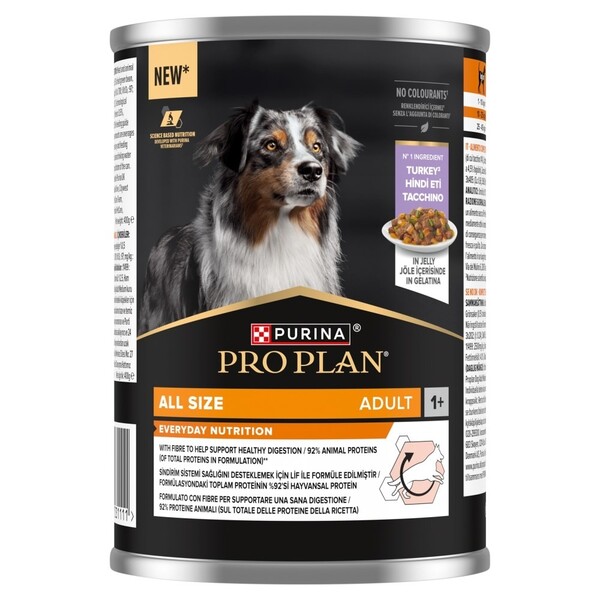 Purina Pro Plan Everyday Nutrition All Size Turkey in Jelly, Wet food for dogs, Adult, 400g