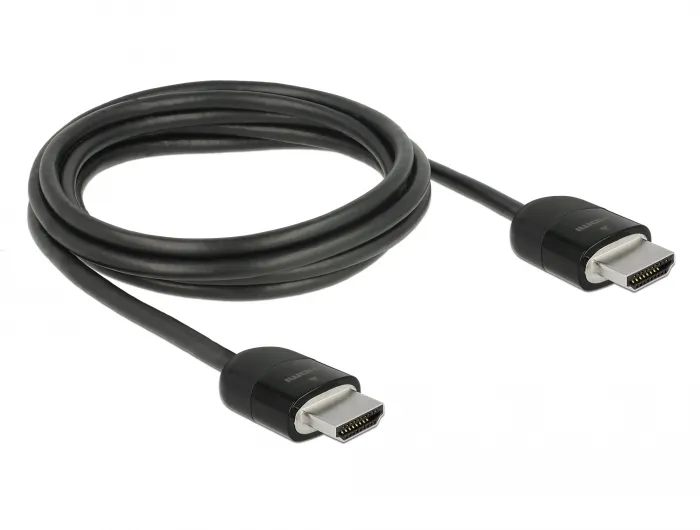 De-Lock HDMI – HDMI 2.0 - cable, 2 m, Black