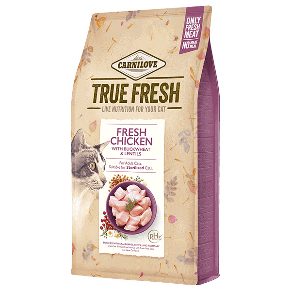 Carnilove True Fresh Chicken, Torrfoder f&ouml;r katt, Adult, 1,8 kg