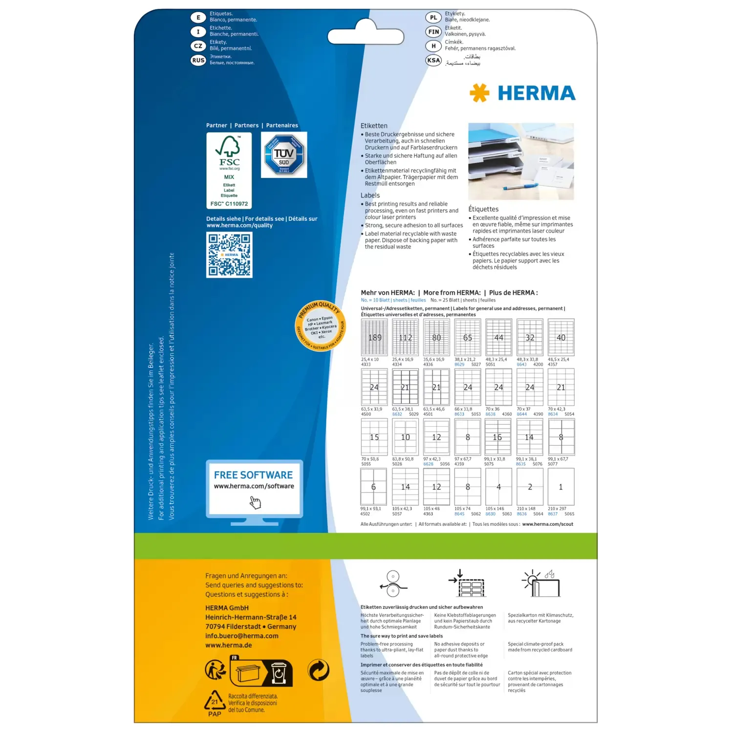 Herma label Premium 210x297 (25)