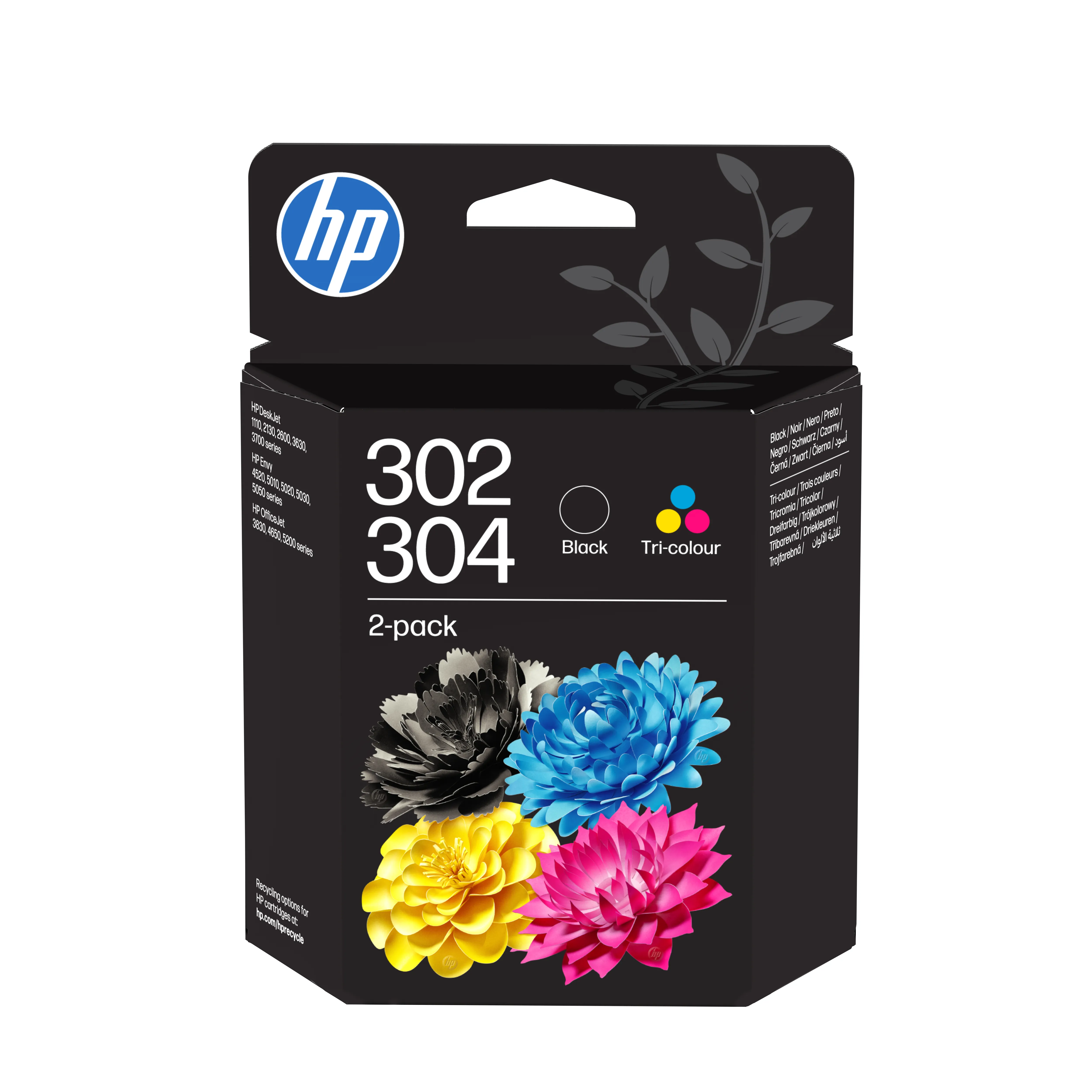 HP 302/304 Ink cartridge kit, 4 ml/2 ml, Black/Cyan/Magenta/Yellow, 2 pcs